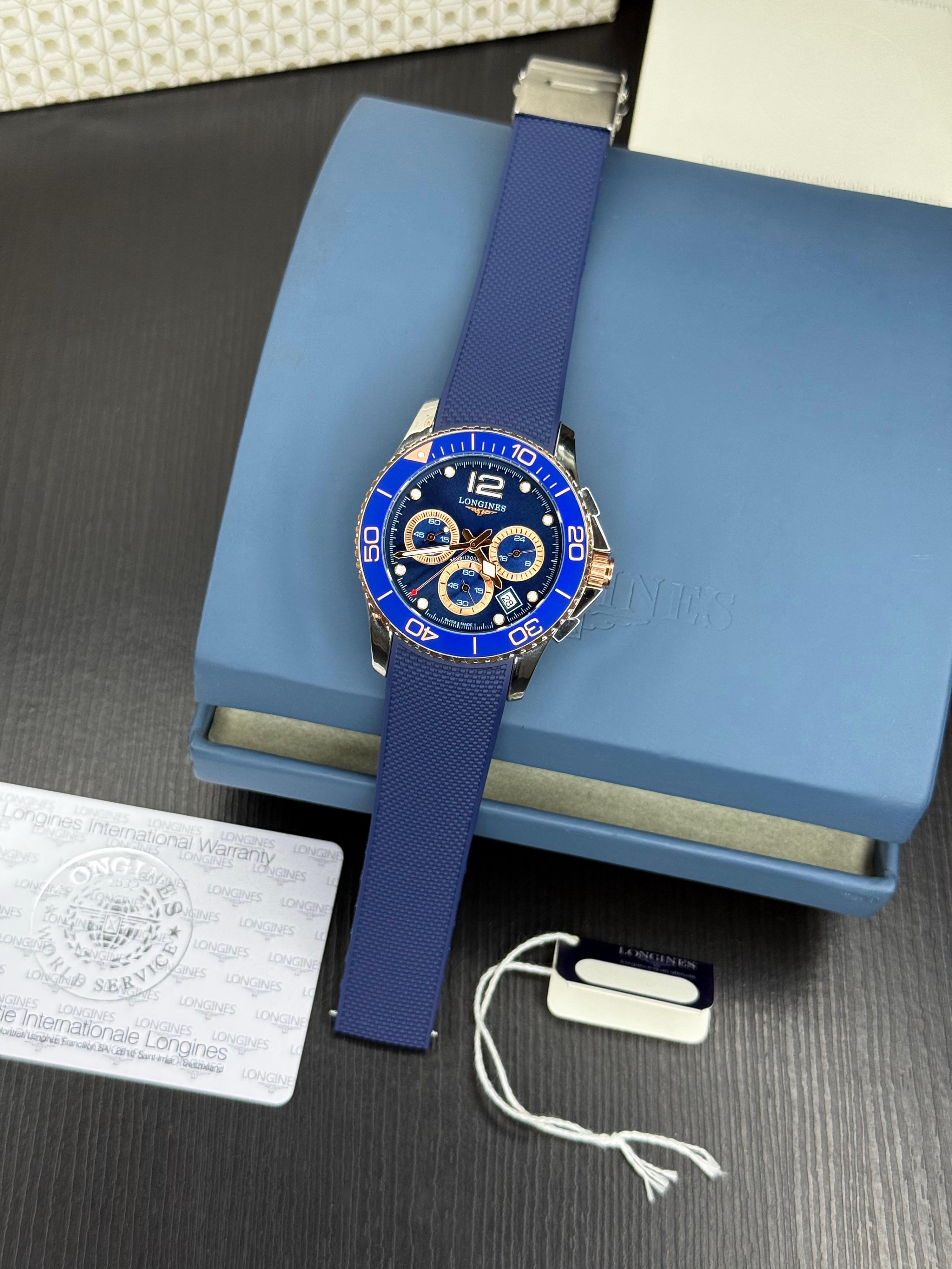 Longines HydroConquest Chronograph Blue Dial Men's Watch