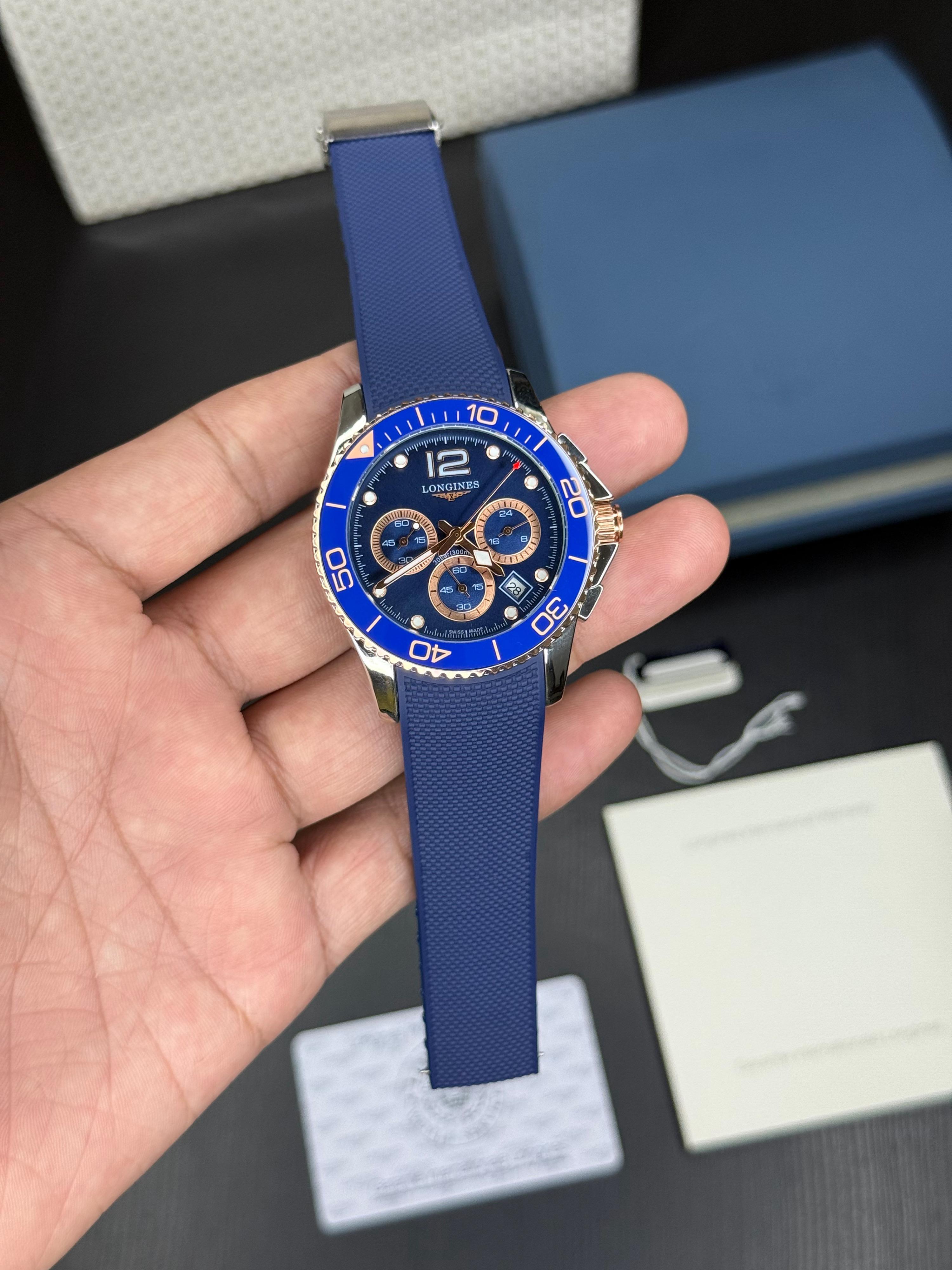 Longines HydroConquest Chronograph Blue Dial Men's Watch