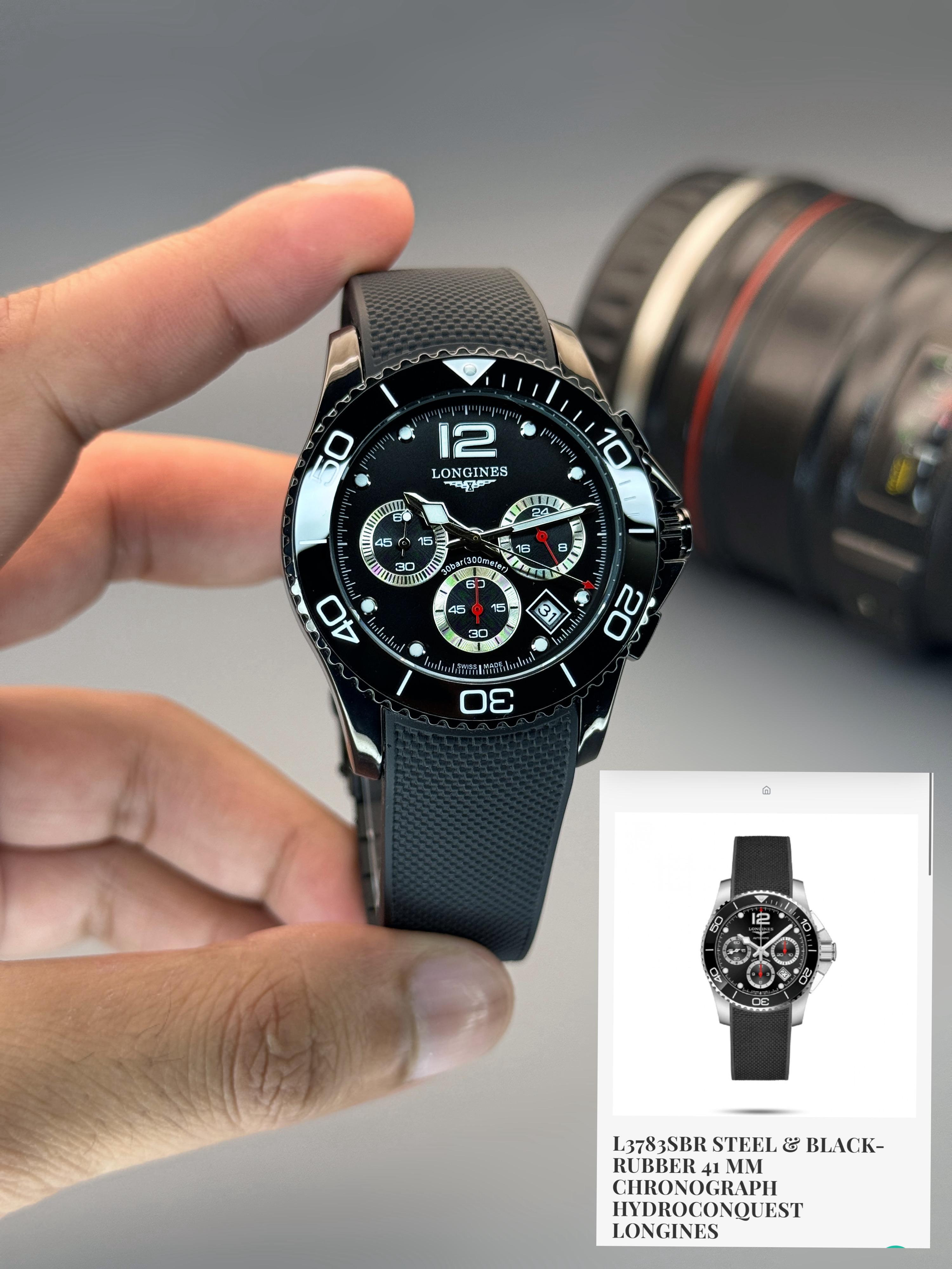 Longines HydroConquest Chronograph Blue Dial Men's Watch 01